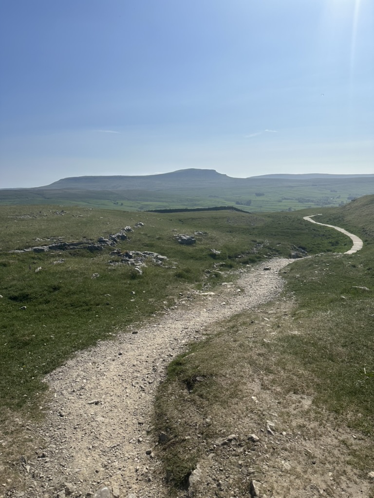 A trail already underway through the hills
